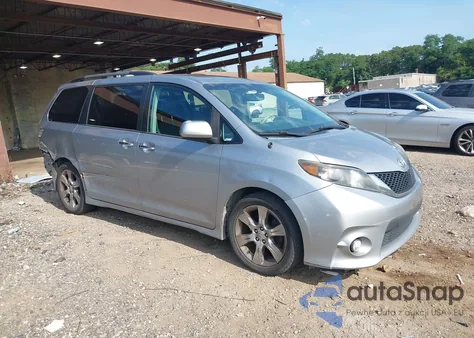 2013 Toyota Sienna Se 8 Passenger из США, поврежденный, VIN 5TDXK3DC4DS280409